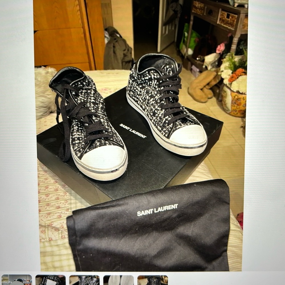 YSL tweed sneaker 39 never worn